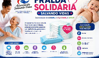 🩵 FRALDA SOLIDÁRIA SALVANDO VIDAS